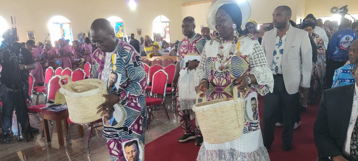 Nguti: CSPH DG, Okie Johnson, offers thanksgiving in honour of late father